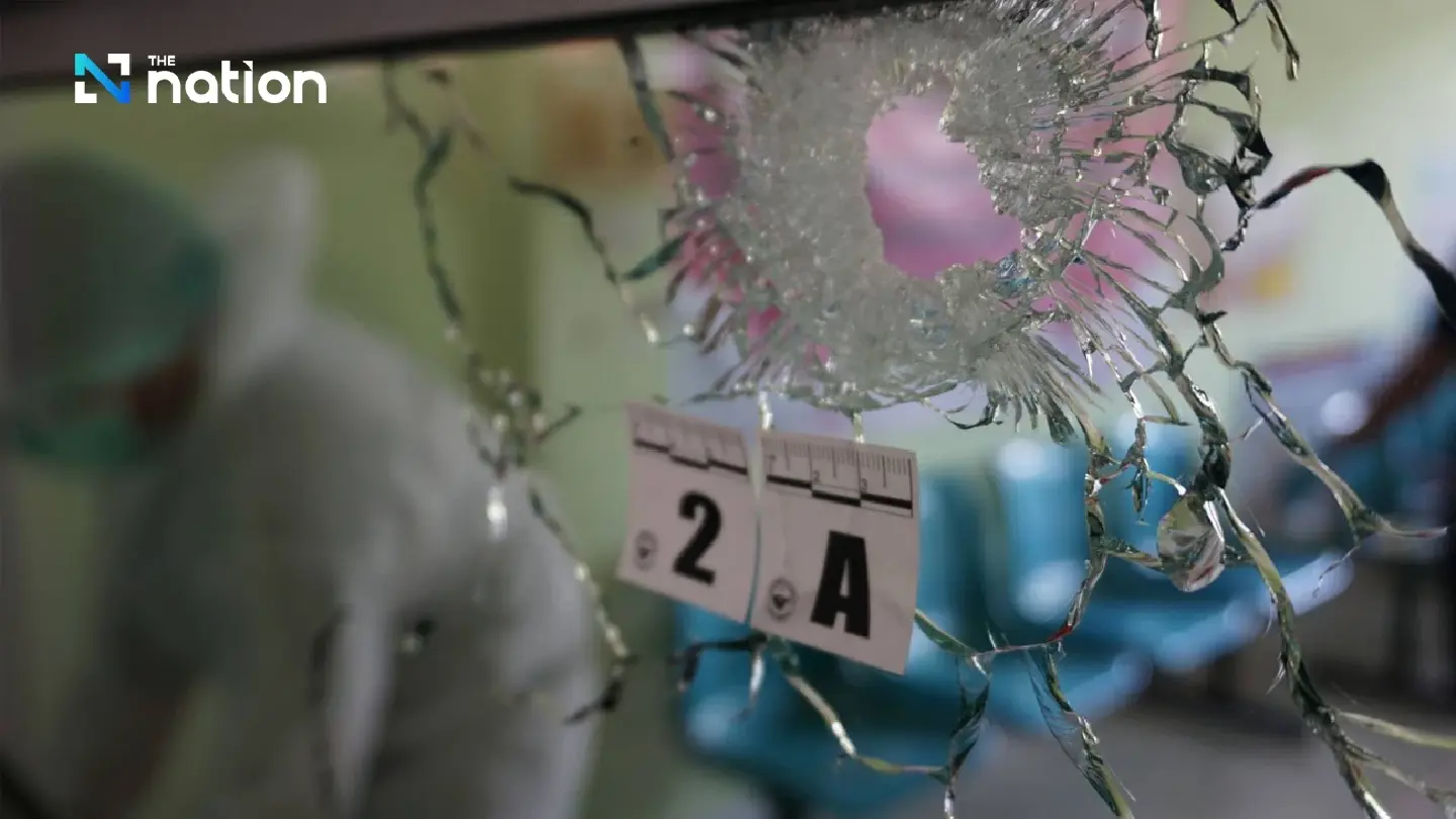 Thai army, forensic experts collect evidence of artillery strike on Surin hospital Thai army, forensic experts collect evidence of artillery strike on Surin hospital