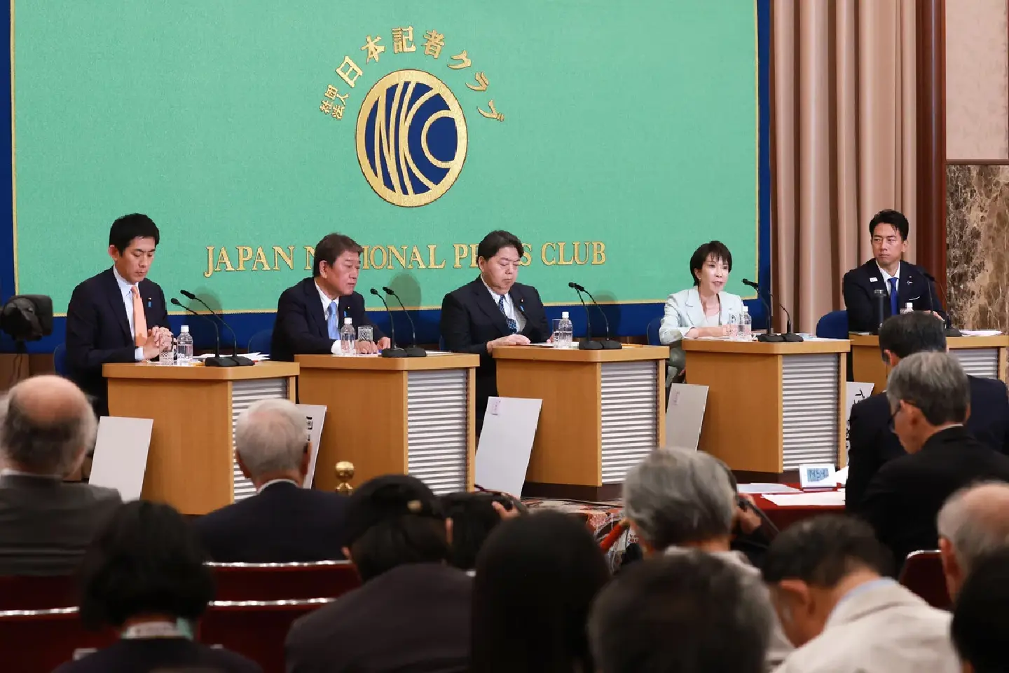 LDP leader candidates debate economic policies LDP leader candidates debate economic policies