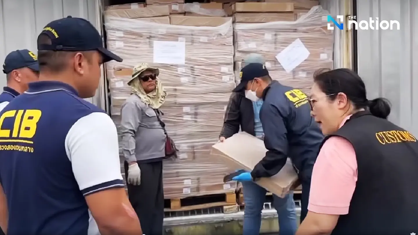 230 tonnes of smuggled frozen chicken legs seized from Bangkok port