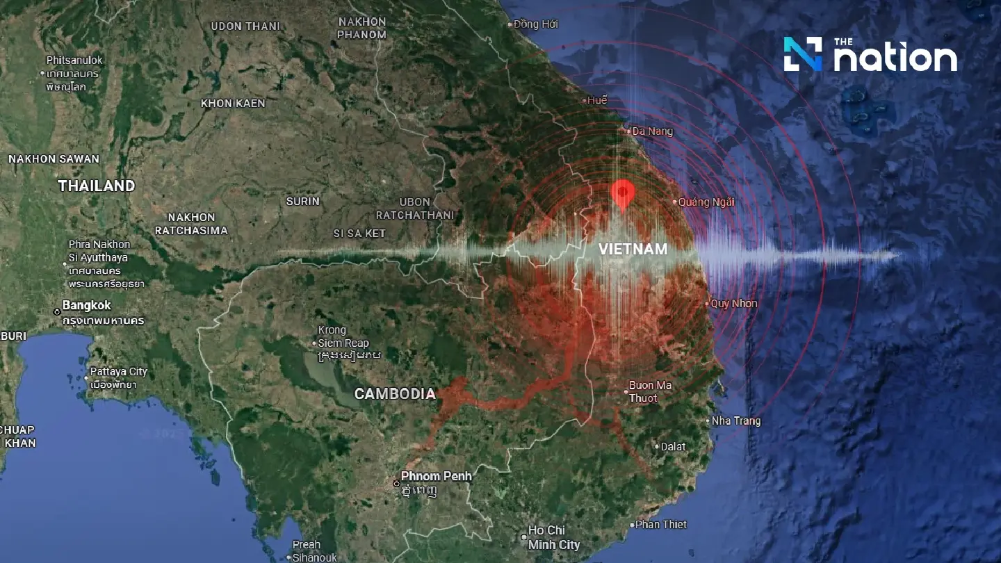 Magnitude 4.7 earthquake detected near Vietnam; Thailand urged to remain alert