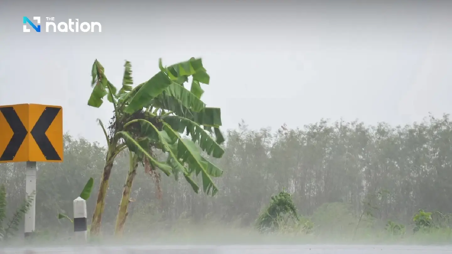 Heavy rain and strong winds forecast in Thailand; flash floods and high waves expected