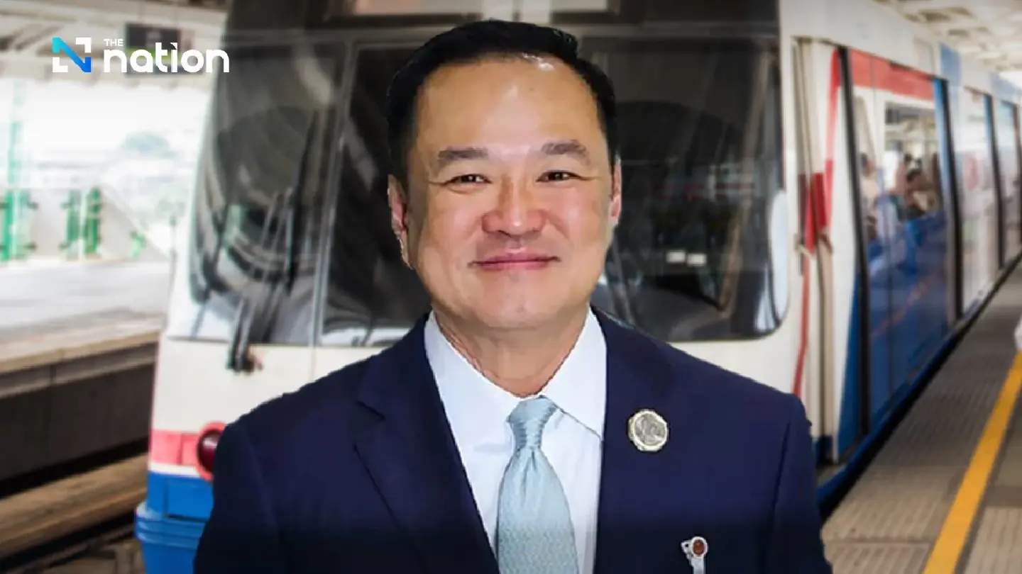 Anutin hints at dropping Pheu Thai’s 20-baht electric train fare policy