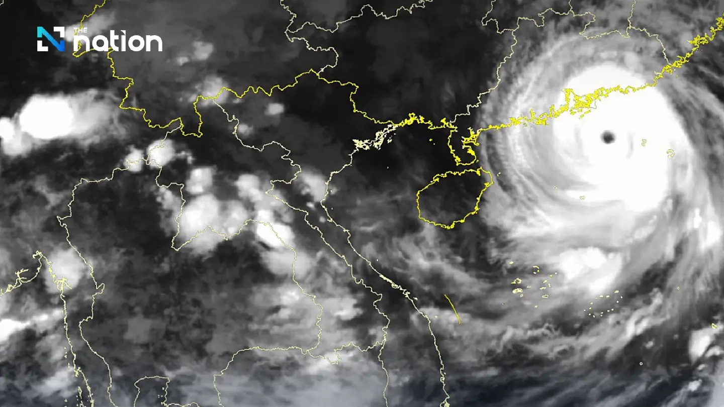 Typhoon Ragasa forecasted to bring heavy rains across Thailand