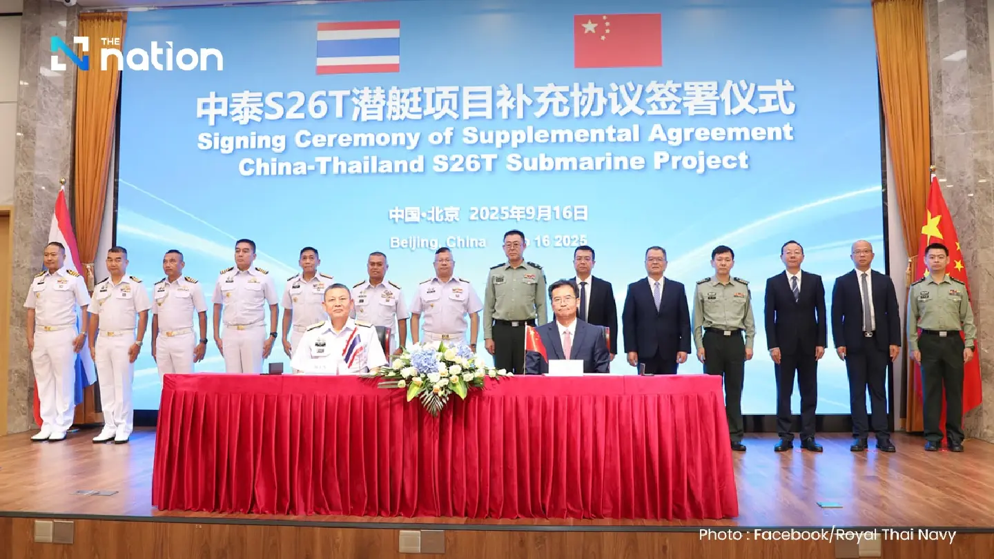 Royal Thai Navy signs amended submarine contract, delivery set for 2028 Royal Thai Navy signs amended submarine contract, delivery set for 2028
