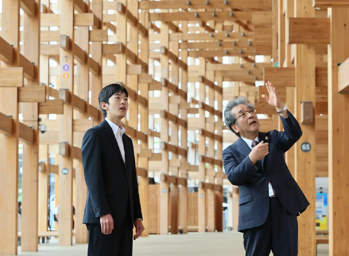 Japan's Prince Hisahito Inspects Osaka Expo's Grand Ring