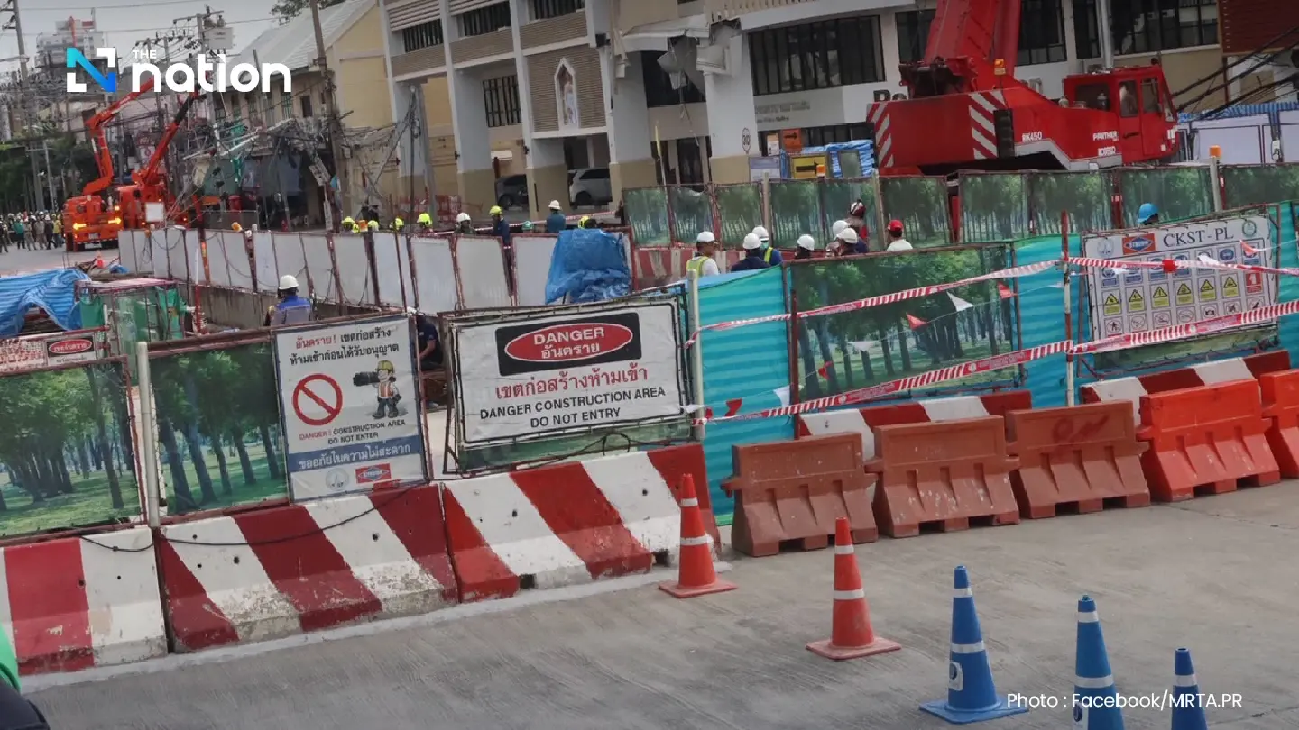 MRTA takes responsibility for road subsidence, to investigate all tunnels on Purple Line
