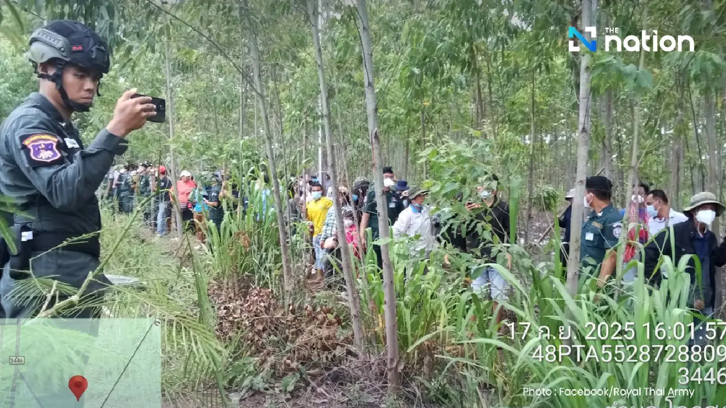 Clashes erupt at Ban Nong Ya Kaeo as Cambodians fire slingshots, Thai officers injured