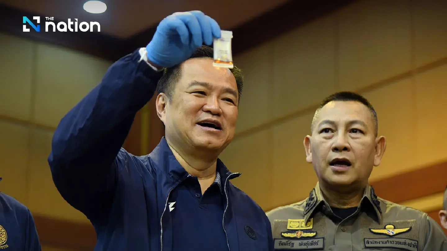 PM Anutin vows to eradicate drugs as police report major crackdown results