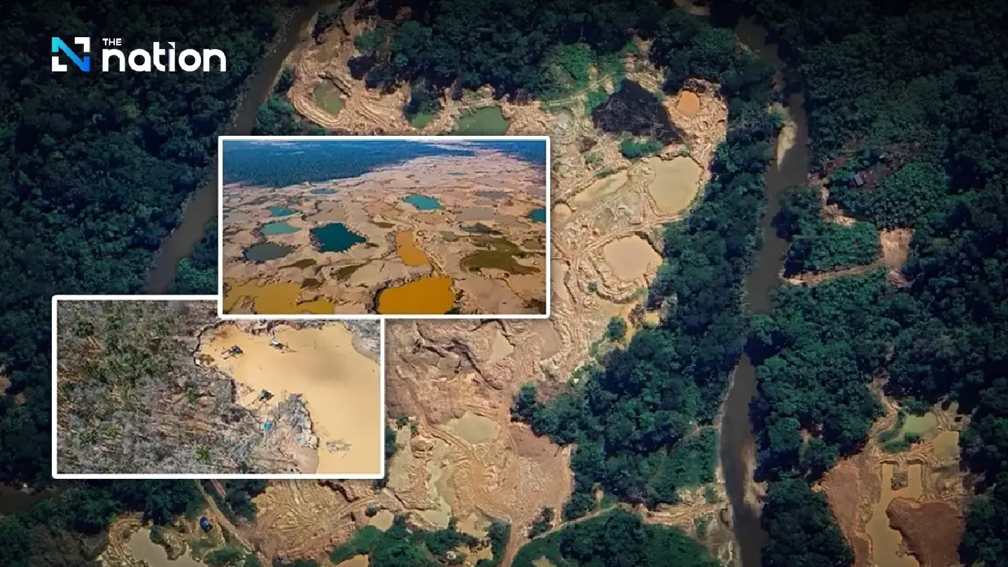 Illegal gold mining devastates 875,000 rai of Peru’s Amazon rainforest