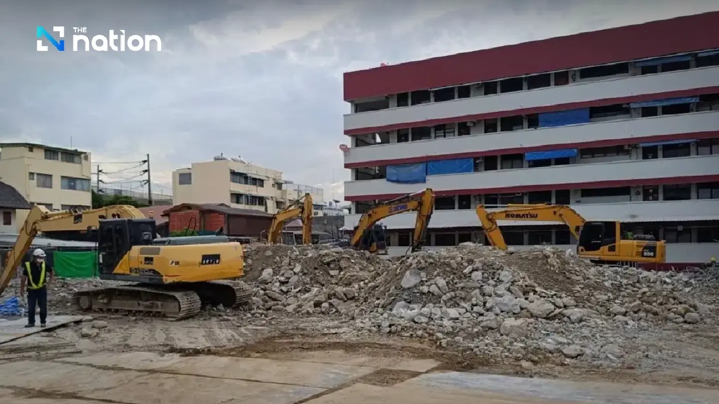 MRTA completes demolition of Samsen Police Station, continues road restoration and safety checks MRTA completes demolition of Samsen Police Station, continues road restoration and safety checks