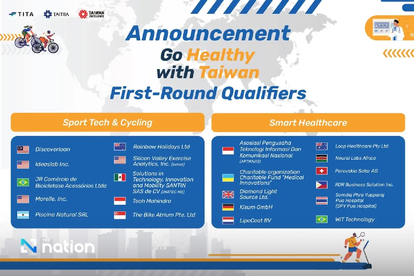 Taiwan Selects 21 Global Innovators to Drive Health Innovation in “2025 Go Healthy with Taiwan” Taiwan Selects 21 Global Innovators to Drive Health Innovation in “2025 Go Healthy with Taiwan”