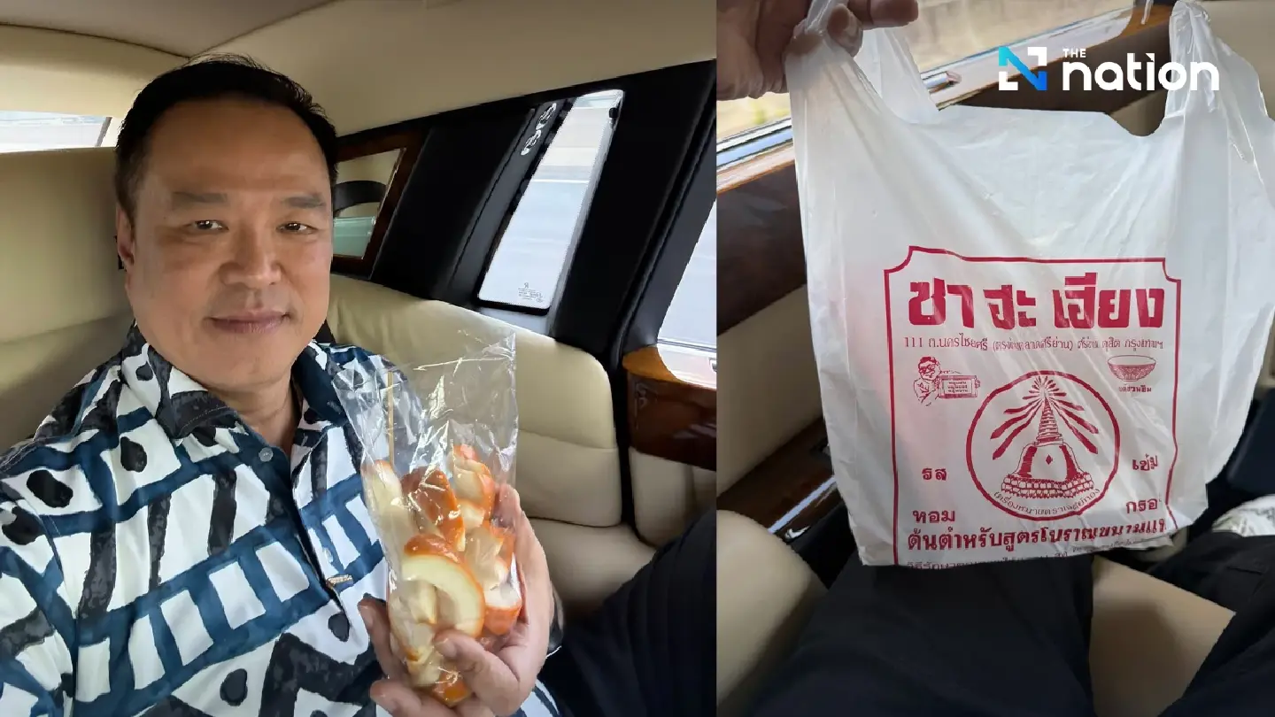 Anutin boasts of getting snacks from Si Yan resident