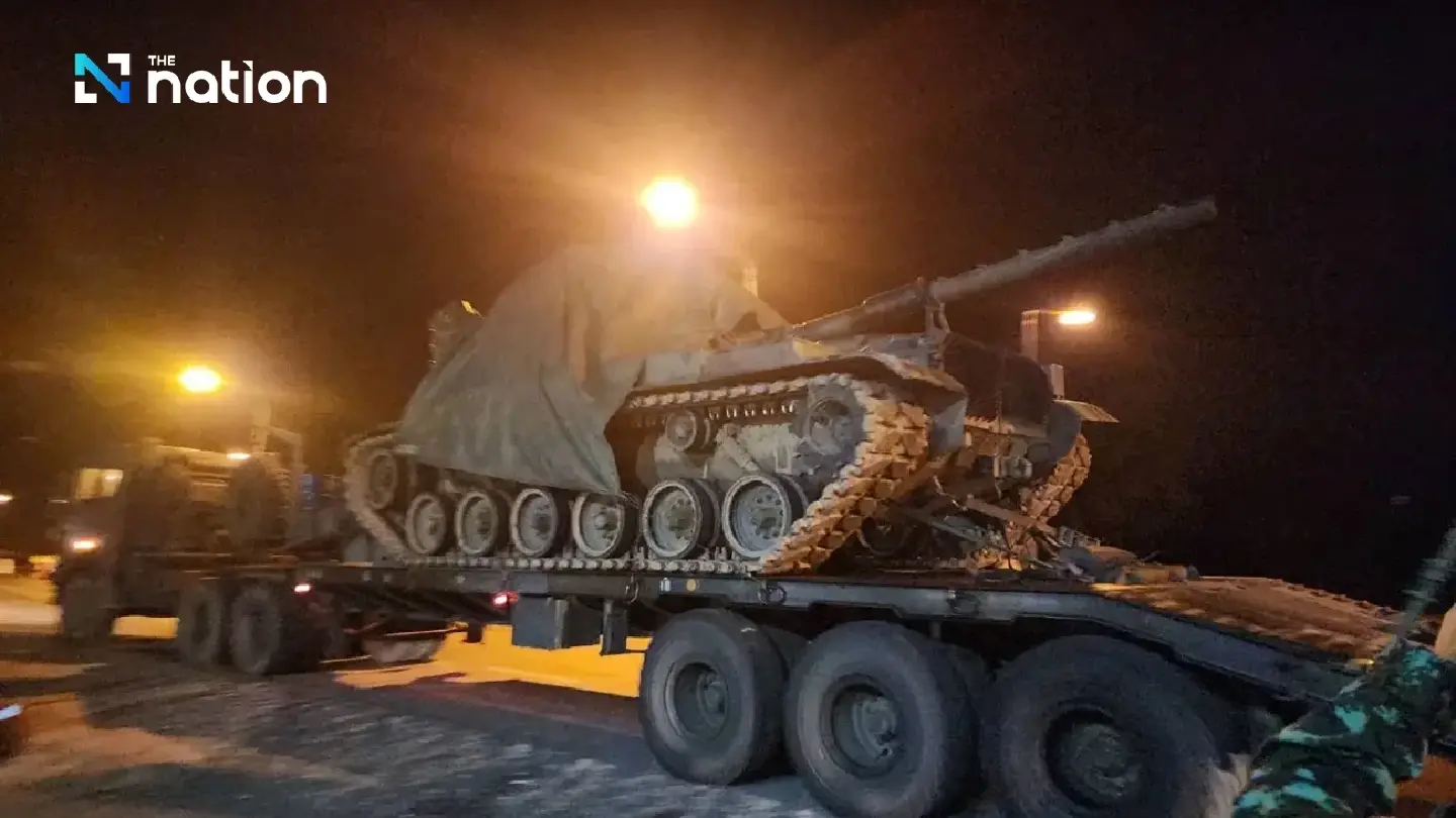 Royal Thai Armed Forces release footage of tank relocation Royal Thai Armed Forces release footage of tank relocation