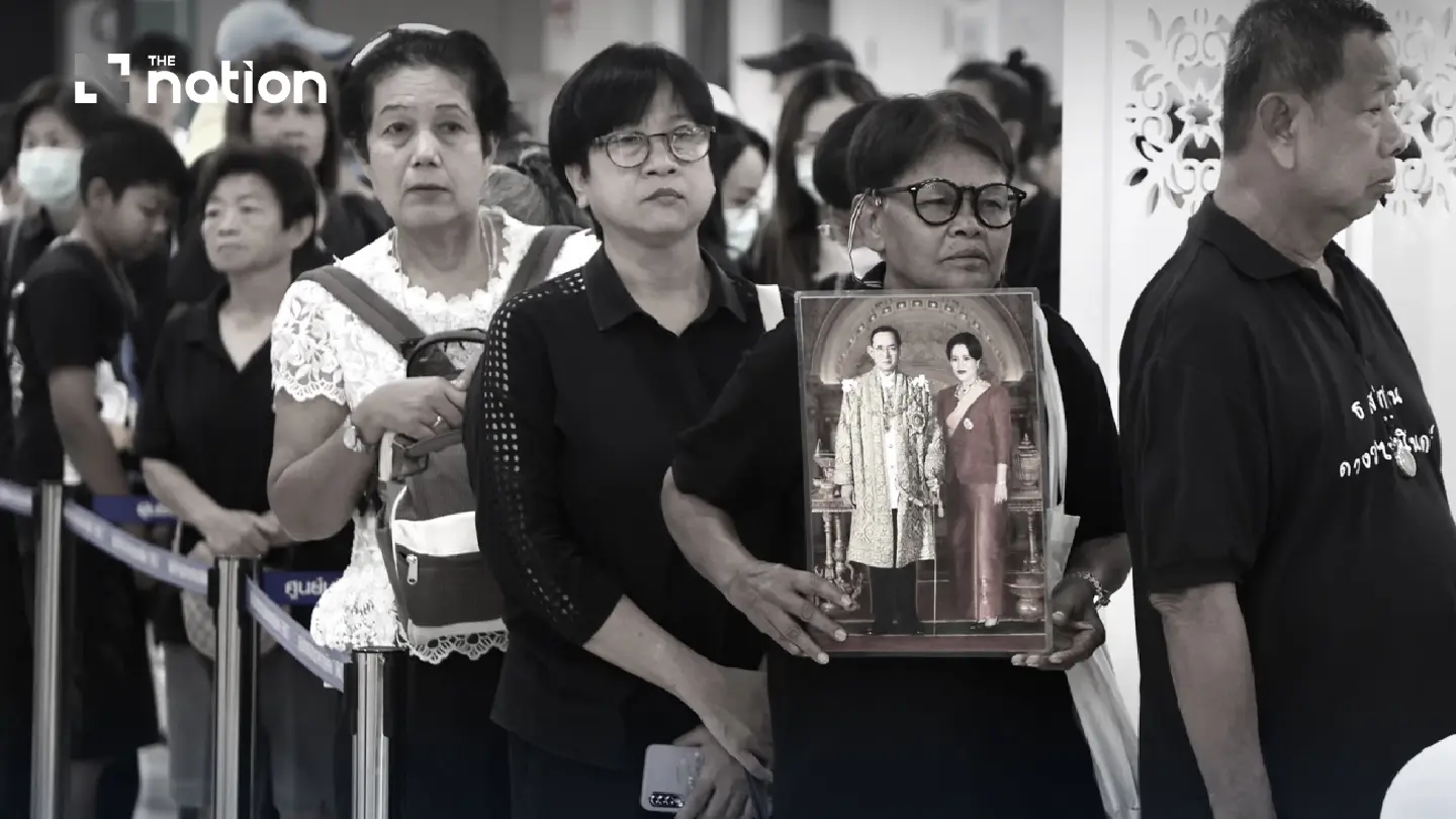 Thousands gather at Sanam Luang to pay respects in funeral bathing rite for Queen Sirikit