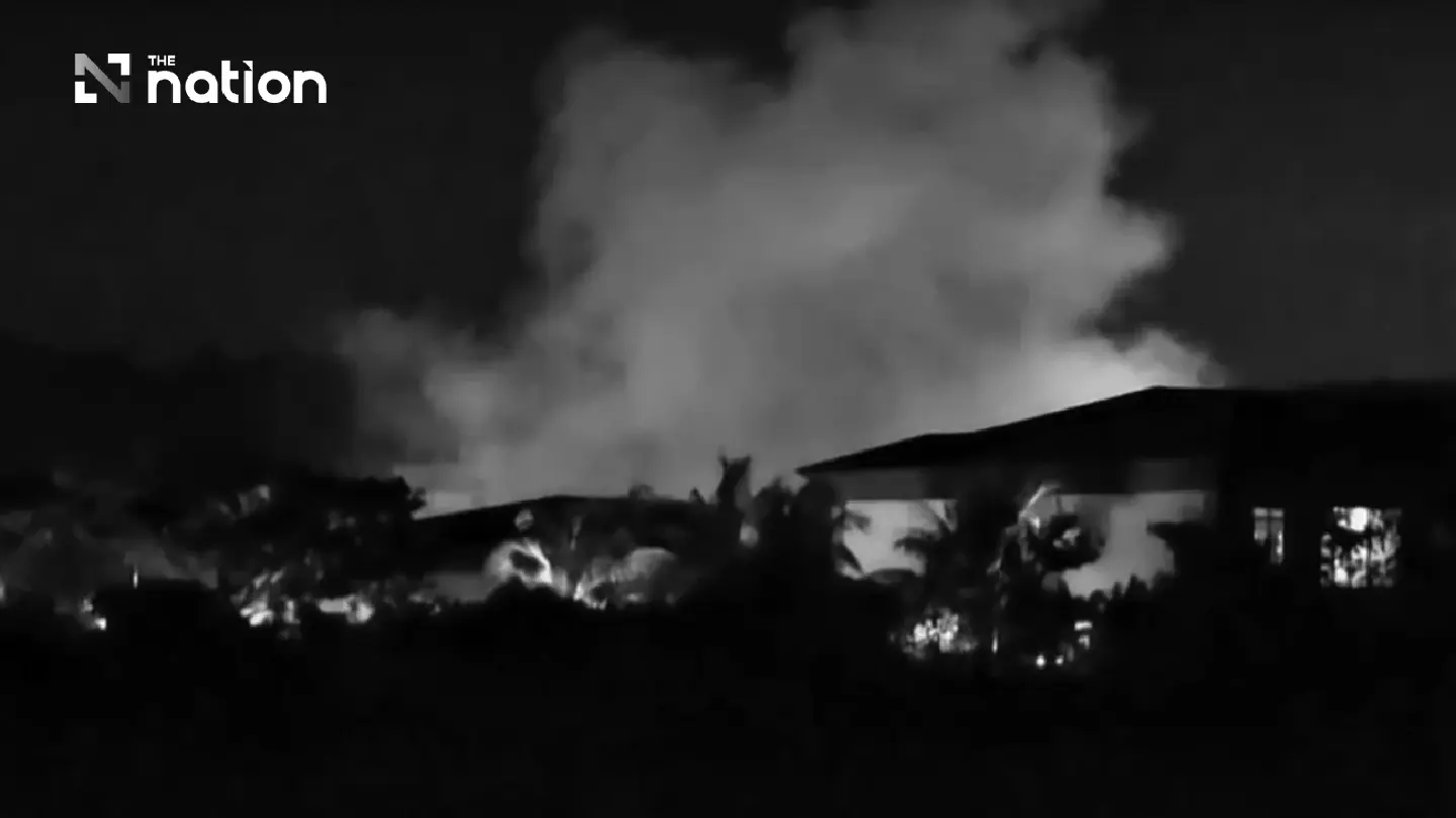 Myanmar military detonates scam buildings at KK Park, explosion heard in Thailand