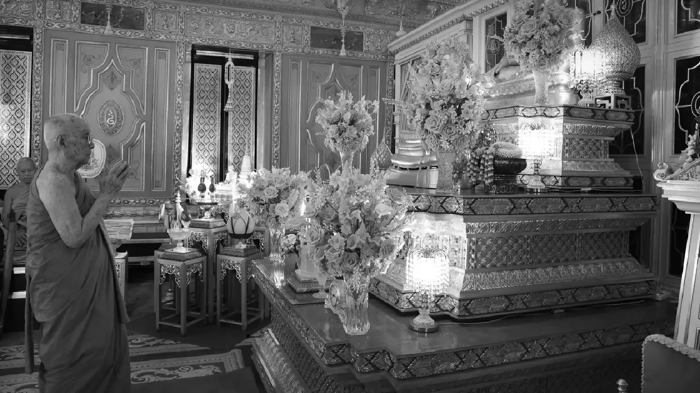 Supreme Patriarch performs merit-making ceremony for Her Majesty Queen Sirikit The Queen Mother