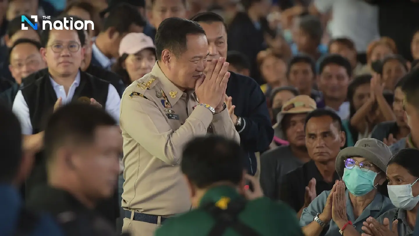 Anutin offers support to troops and civilians during border visit in Surin