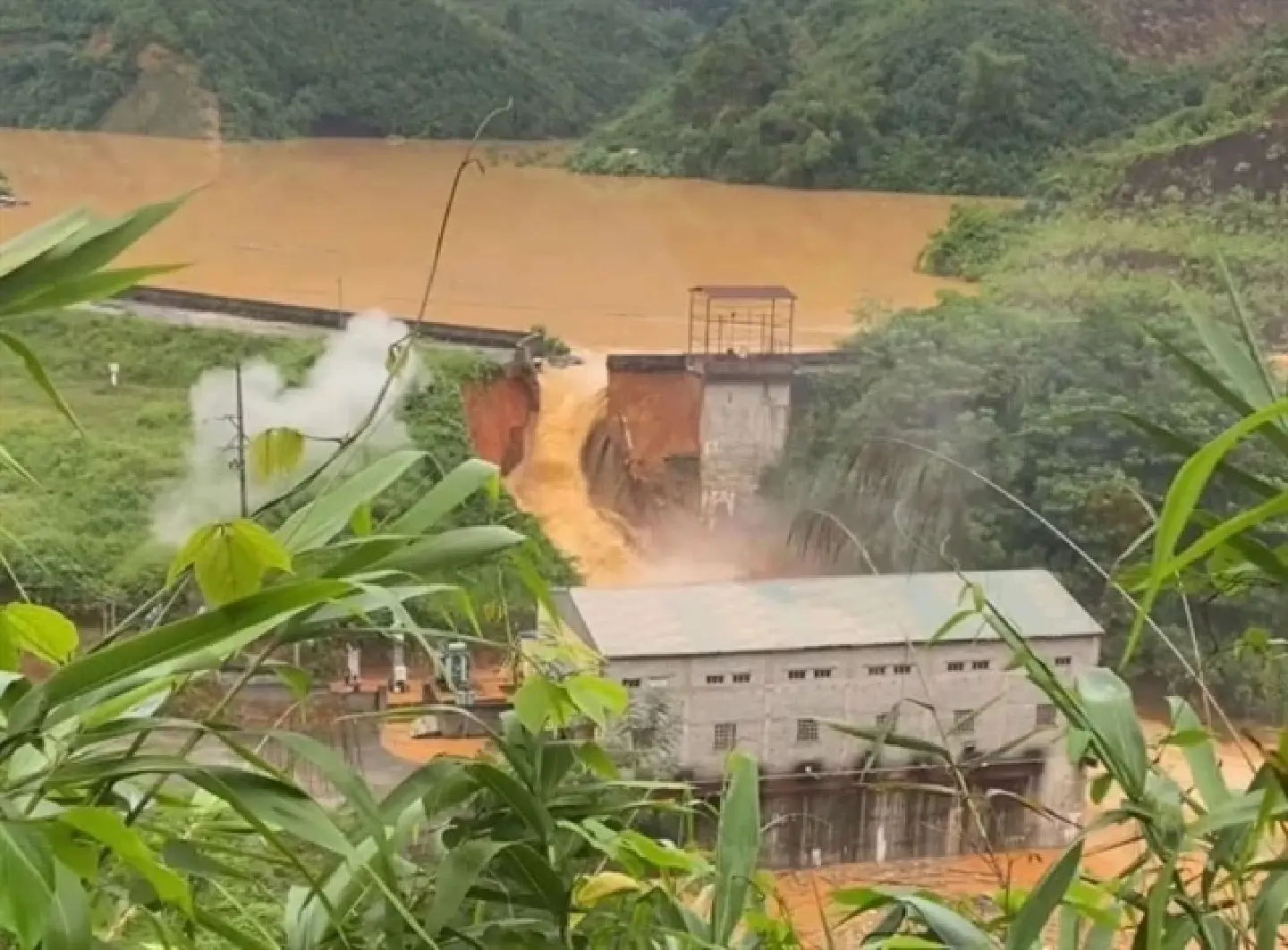 Hydropower dam in Vietnam suffers breach as heavy rains batter northen region