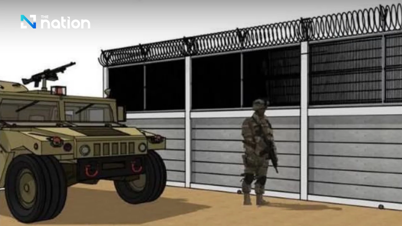Thai military details border fence and patrol road, costing 8.66M baht per km