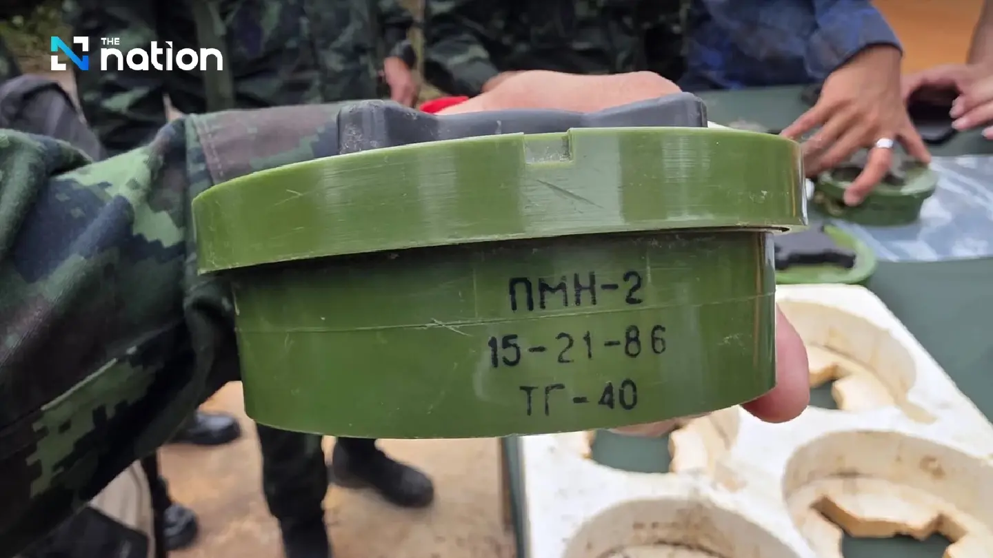 Thai military says AOT confirms newly planted Cambodian landmines inside Thai territory Thai military says AOT confirms newly planted Cambodian landmines inside Thai territory