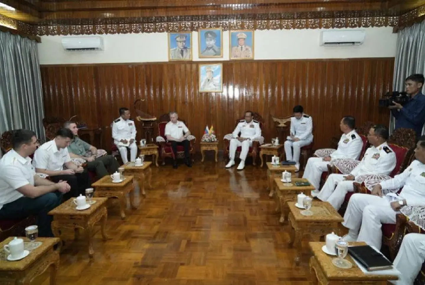 Myanmar, Russia warships reportedly hold joint maritime security exercises at sea Myanmar, Russia warships reportedly hold joint maritime security exercises at sea