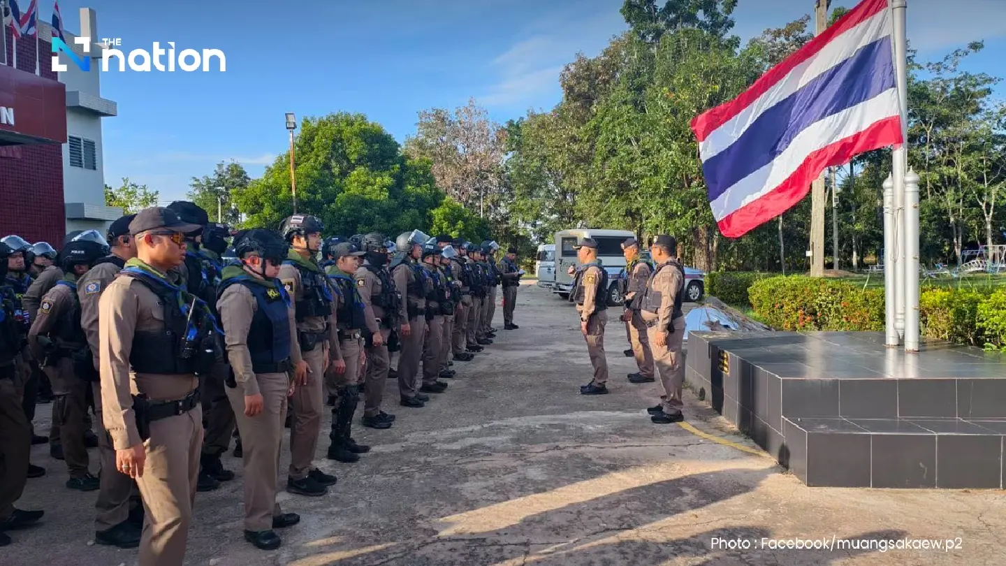 Sa Kaeo police ready 200 officers to help army guard two border villages