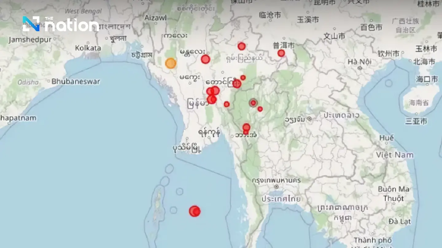 Three small quakes shake northern Thailand over three consecutive days