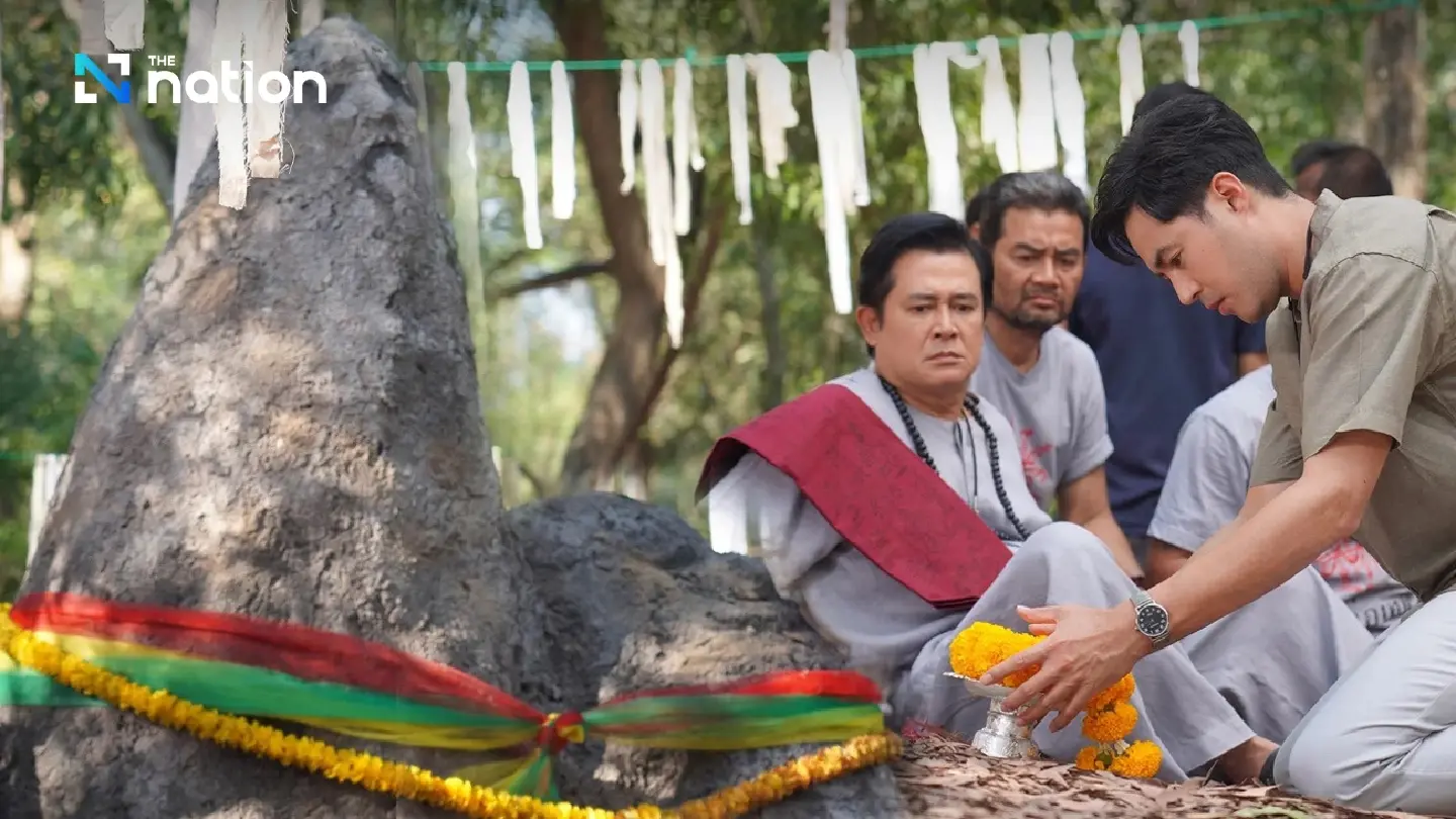 Sacred belief behind termite mounds in Thailand
