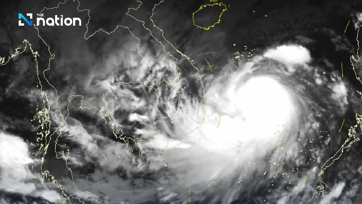 Meteorological Department updates latest satellite images and Typhoon Kalmaegi path on Nov 6