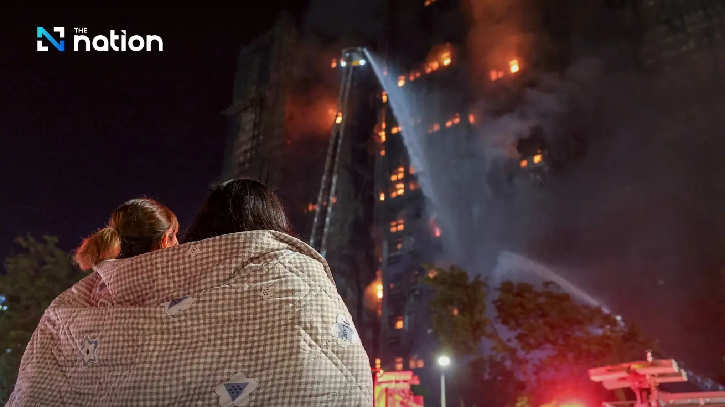Hong Kong police arrest three as apartment fire death toll rises to 44,  hundreds missing