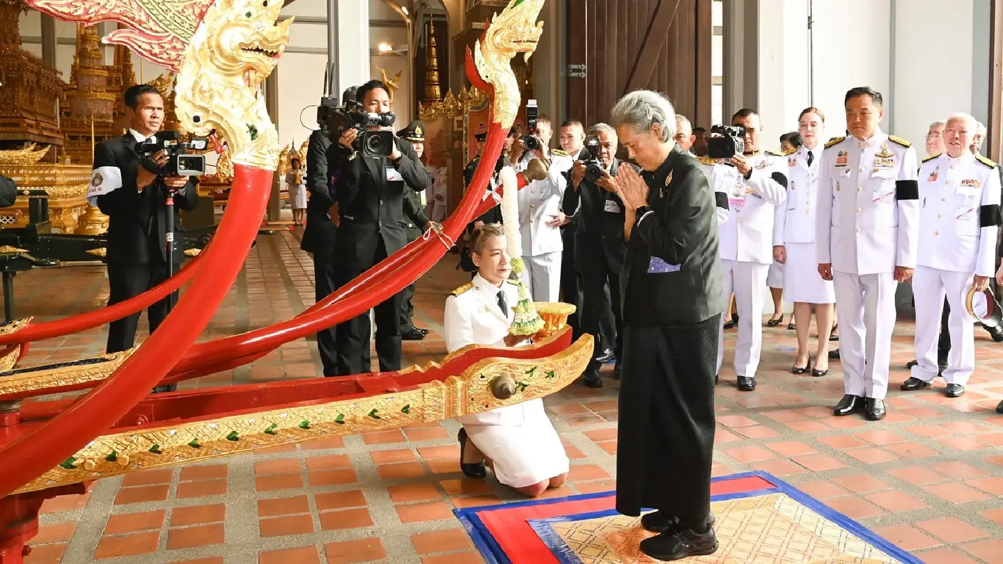 Princess Sirindhorn leads royal chariot restoration for Queen Sirikit’s funeral
