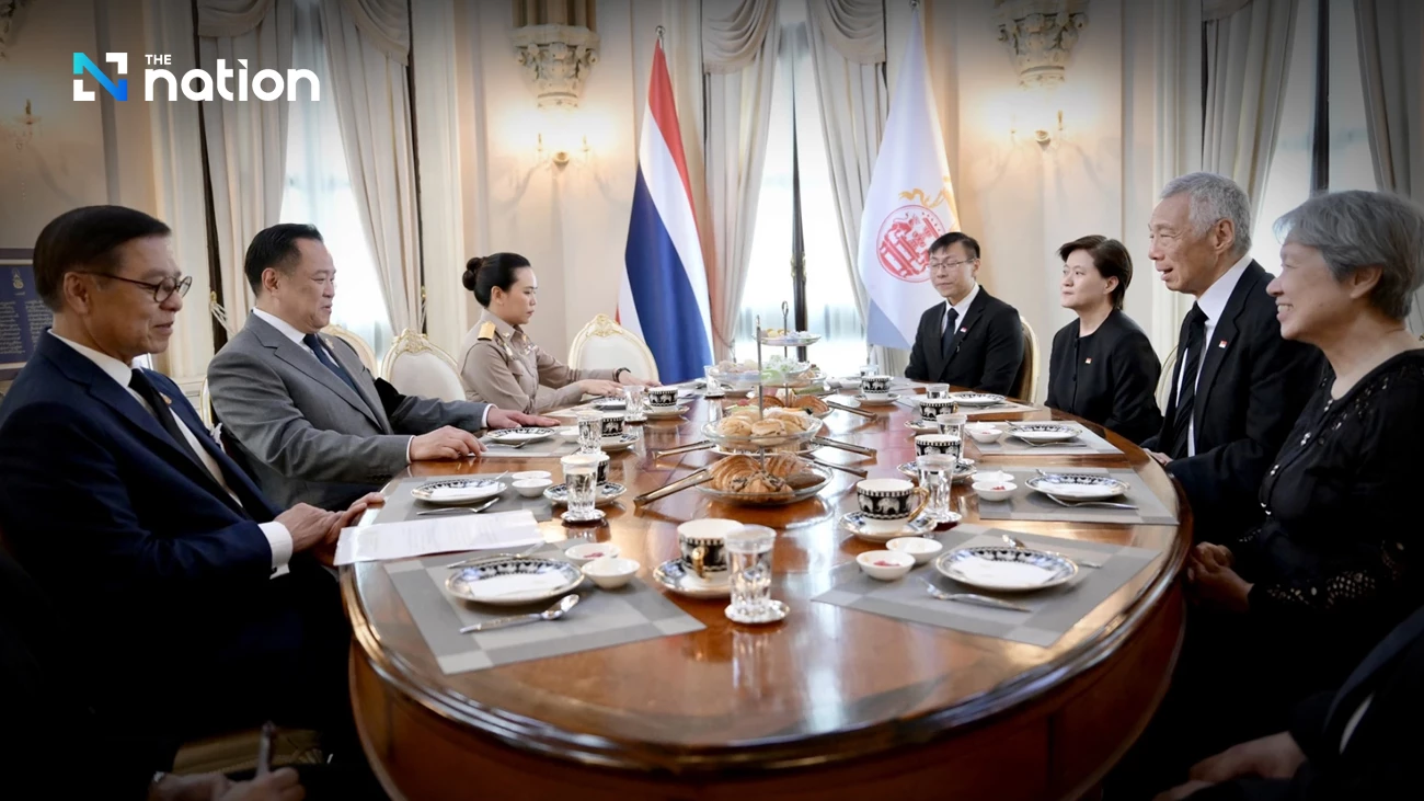 PM Anutin welcomes Singapore’s Lee Hsien Loong on royal condolence visit