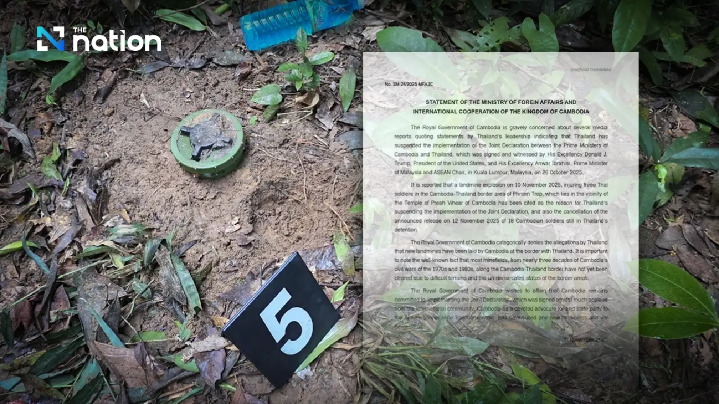 Cambodia denies laying new landmines