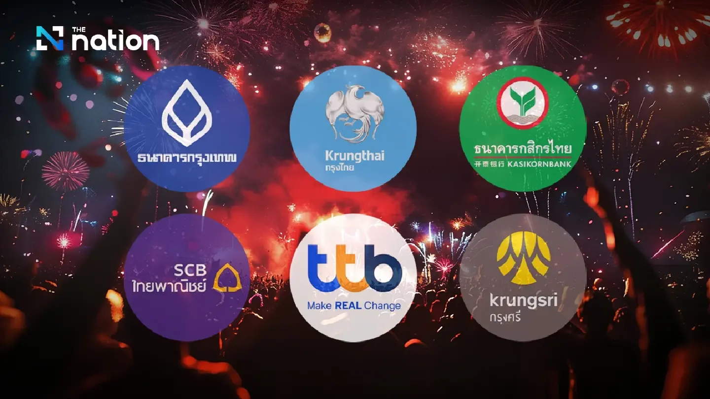 Thai Banks and BOT reserve THB164 billion for 2026 New Year holidays
