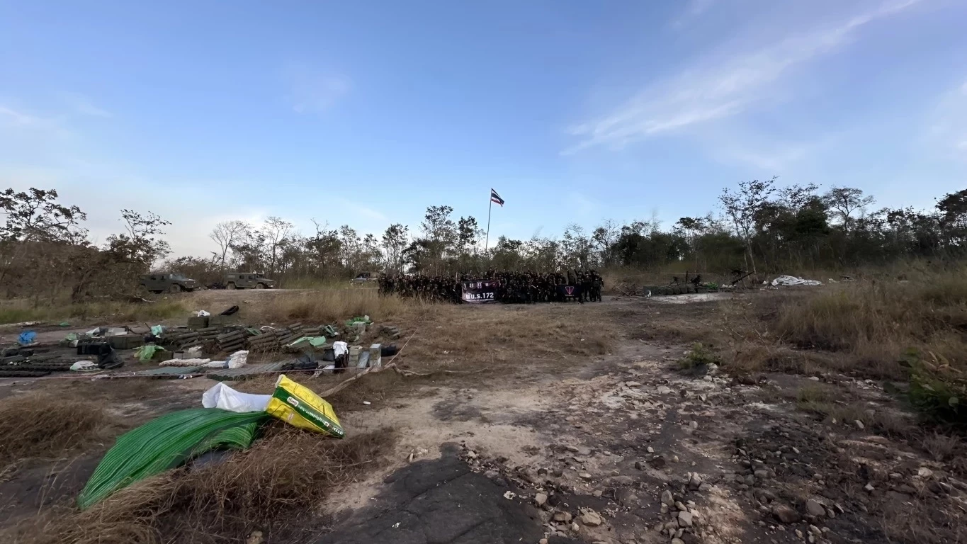Thai troops seize large cache of Cambodian weapons on Hill 500