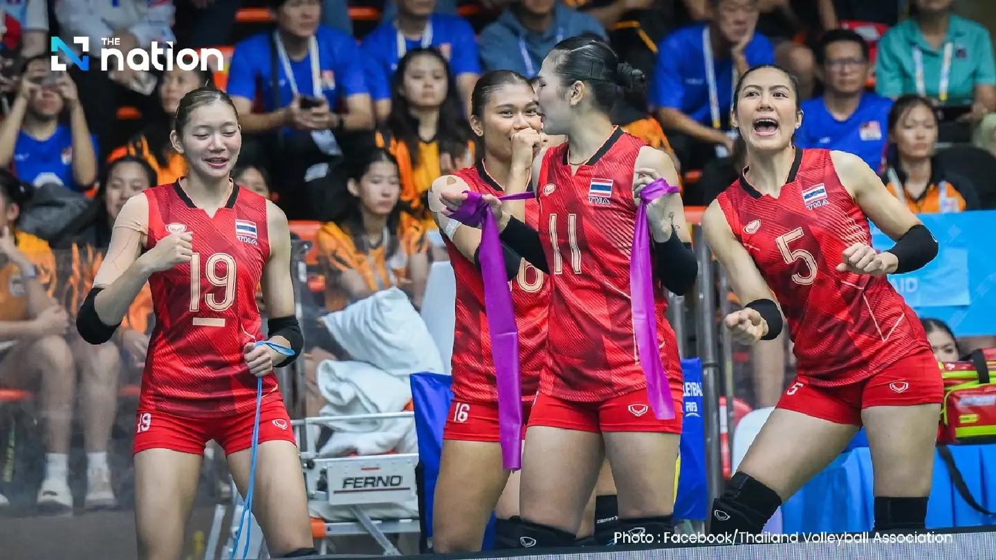 Thai women’s volleyball into SEA Games final as golf sweeps four golds and Weeraphon breaks world marks