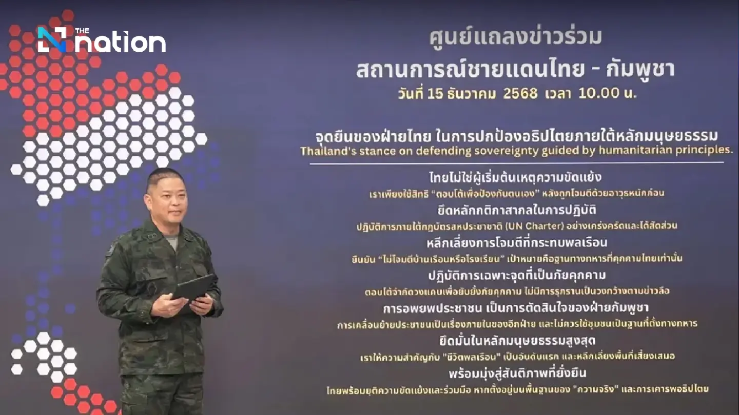 Thai army presents evidence of Cambodia using villages as military bases
