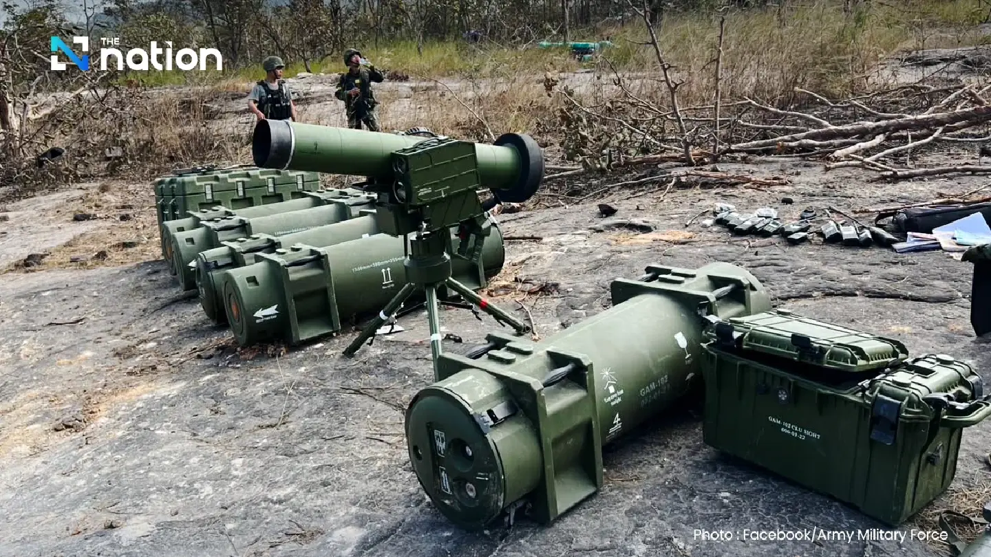 Chinese-made precision-guided anti-tank missiles seized from fallen Cambodian base