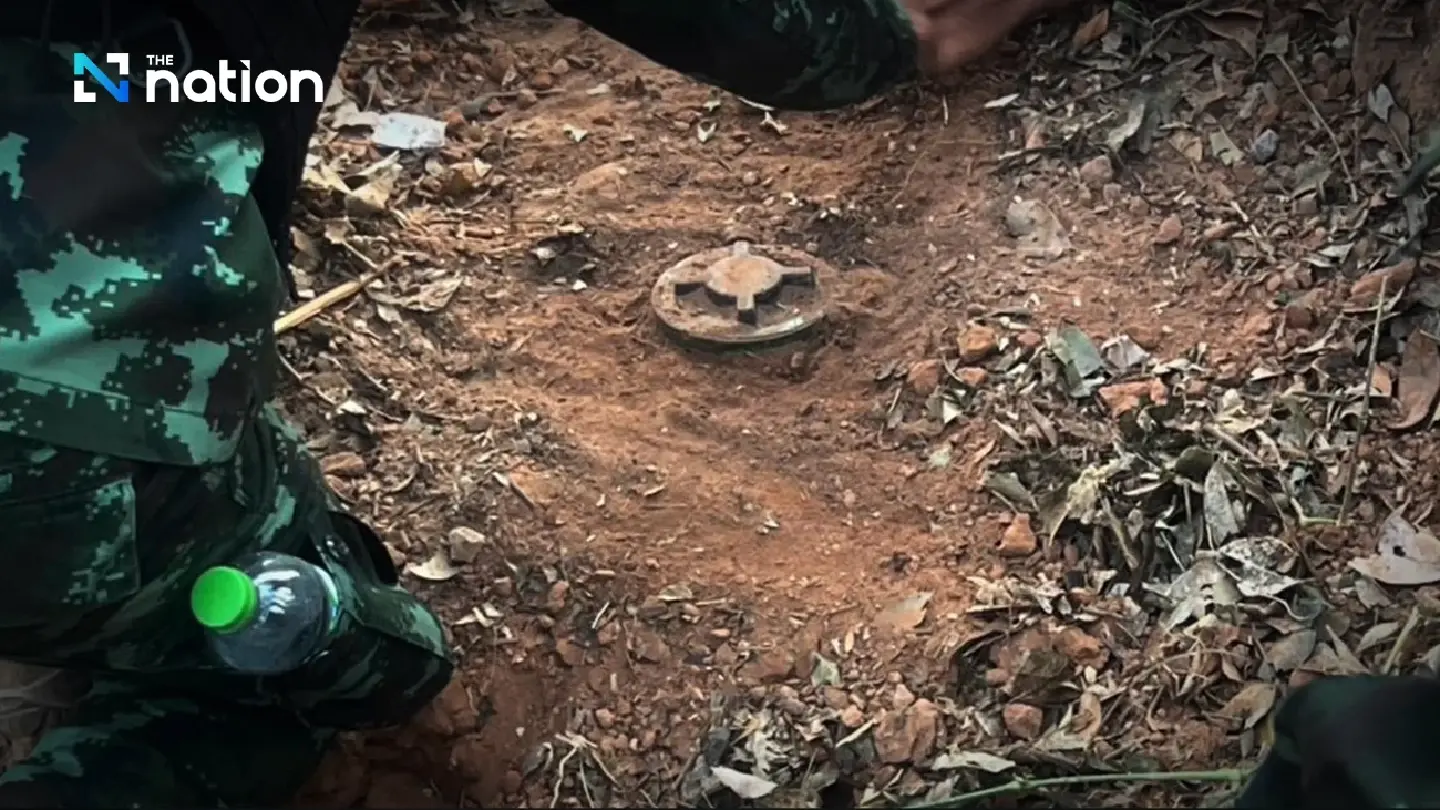 Army says four more PMN-2 mines found near Surin blast site, vows to raise case internationally Army says four more PMN-2 mines found near Surin blast site, vows to raise case internationally
