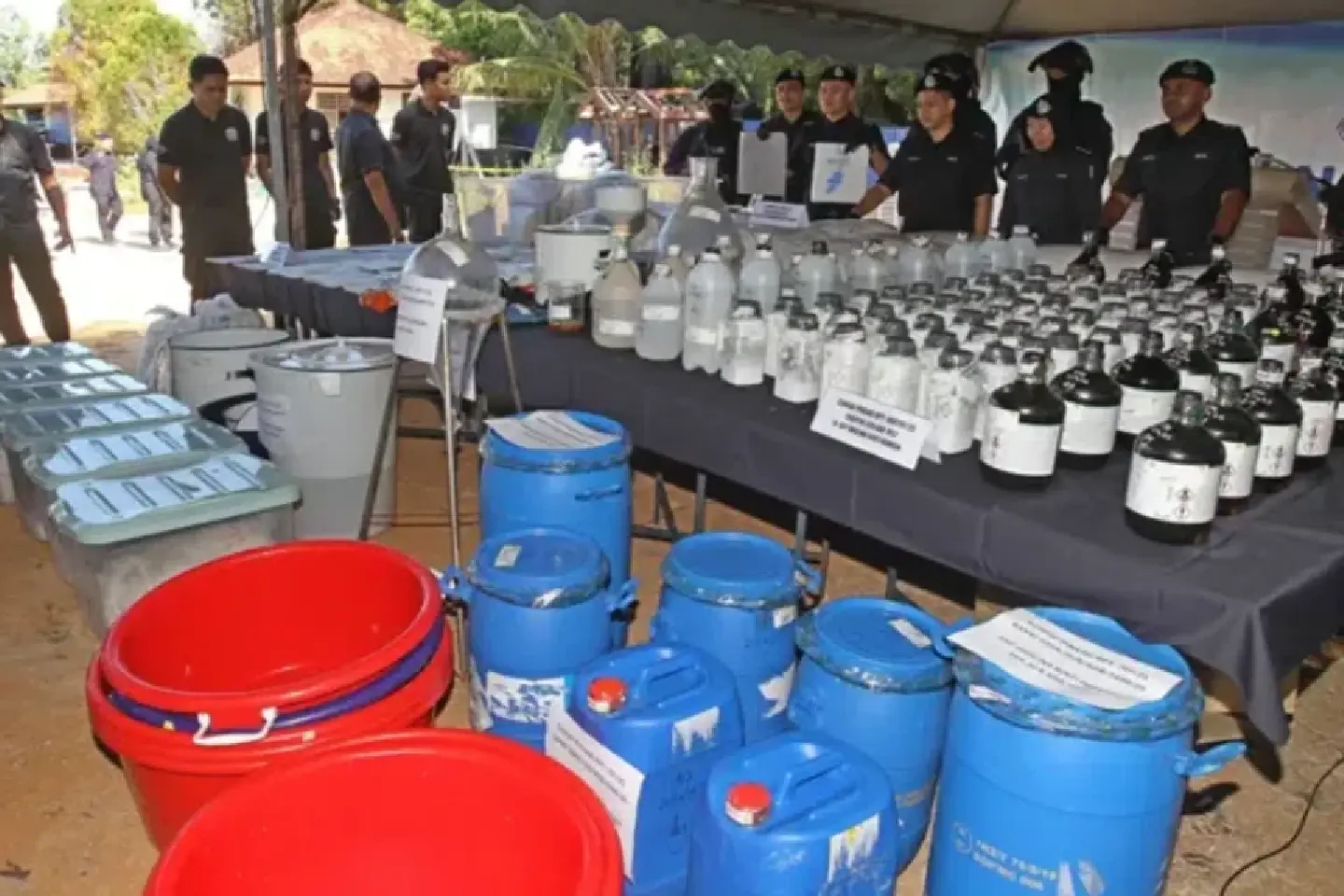 Malaysian police bust drug lab on Penang durian orchard