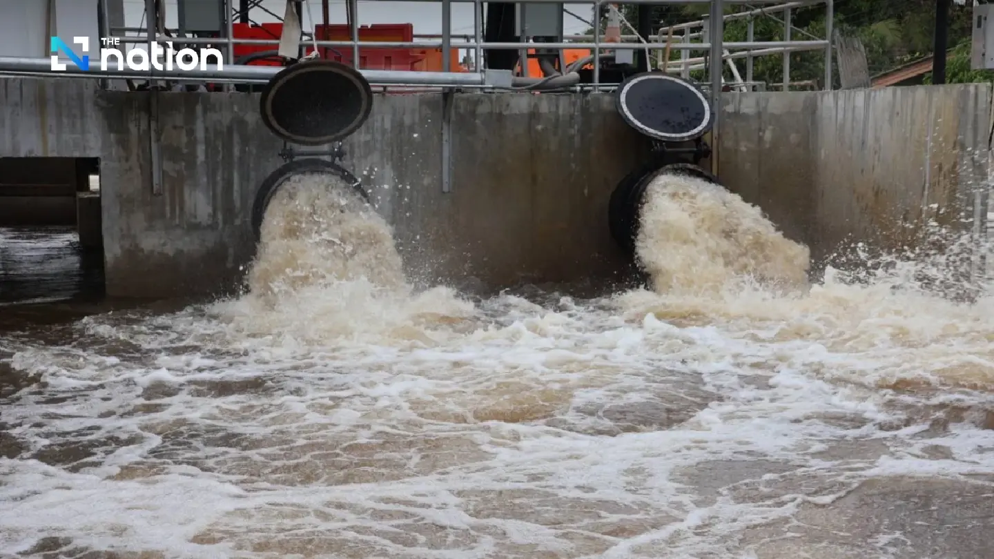 Chao Phraya water levels drop, Southern rains ease, drainage efforts increase