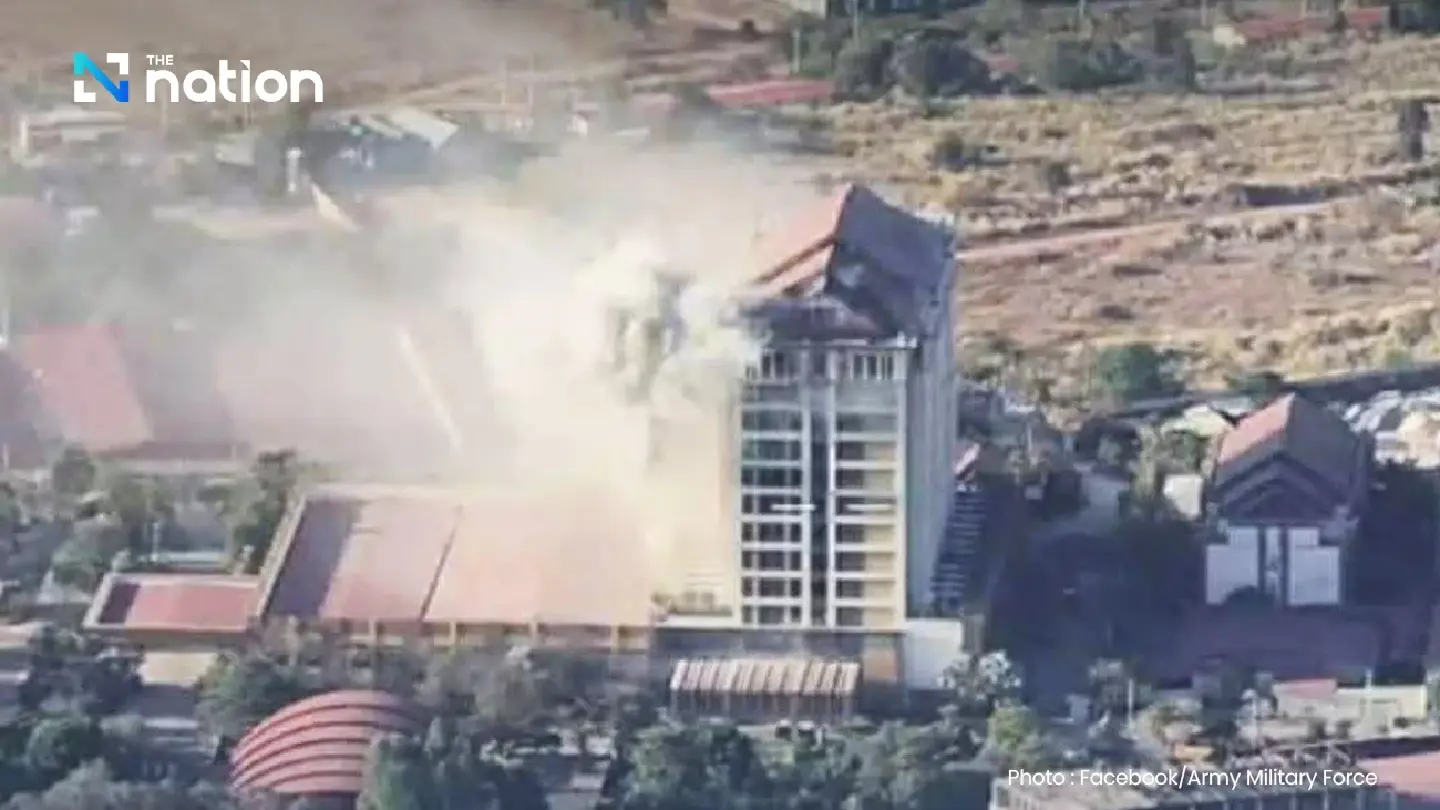 Thai artillery hits casino across from Si Sa Ket border crossing before noon ceasefire Thai artillery hits casino across from Si Sa Ket border crossing before noon ceasefire