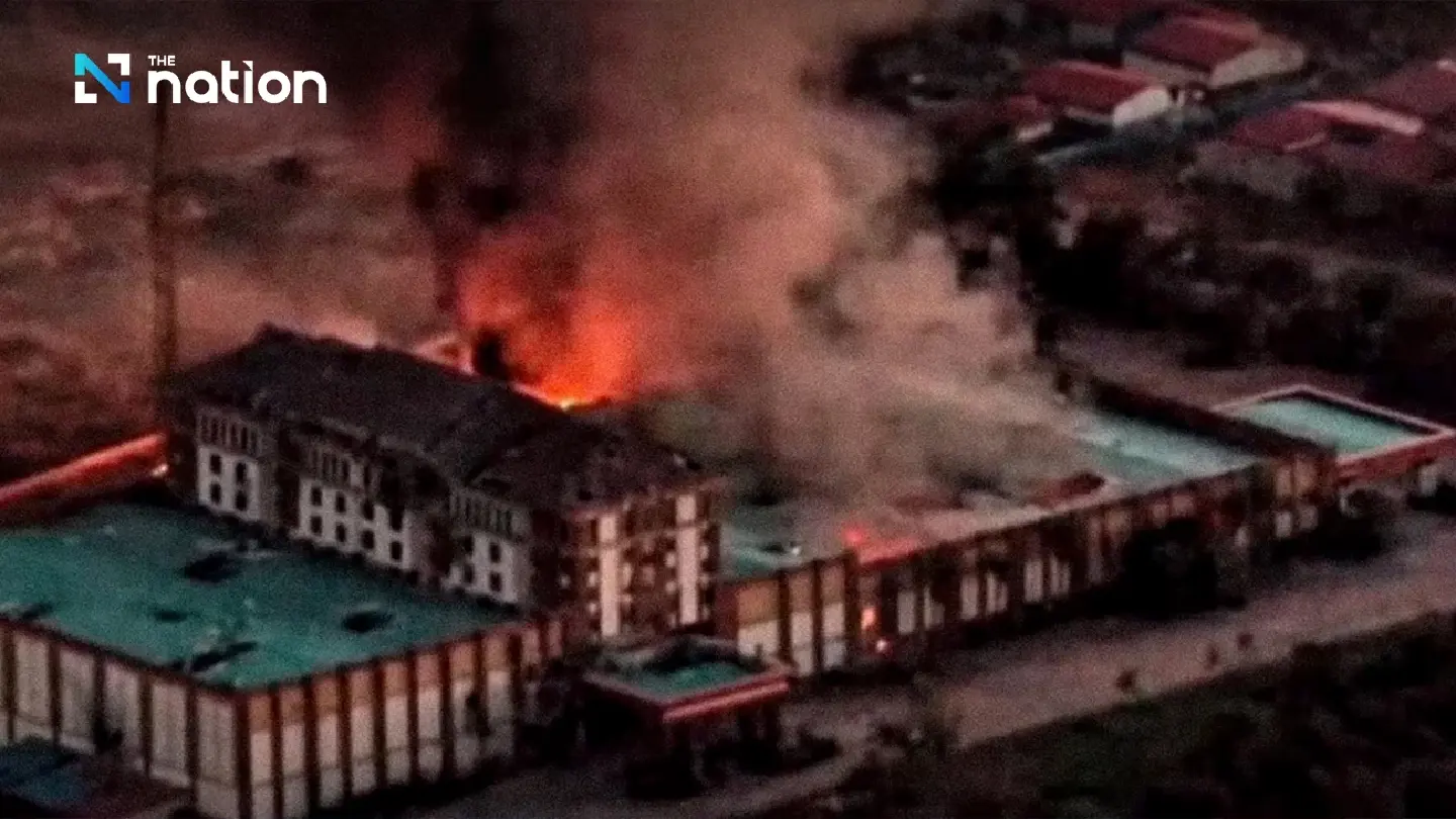 Second Army Area destroys casino compound at Chong Sai Taku