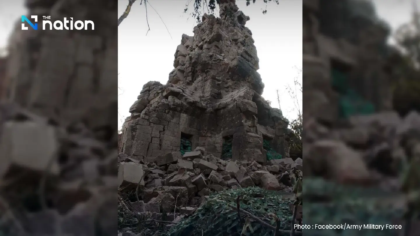 Ta Kwai Temple suffers heavy damage in Thai–Cambodian border fighting