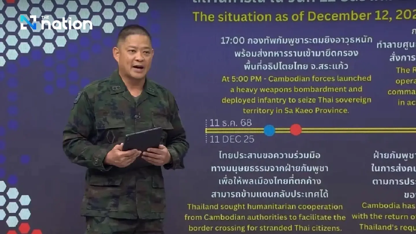 Thai F-16s hit Cambodian bunkers in Trat, army says 165 Cambodian troops killed