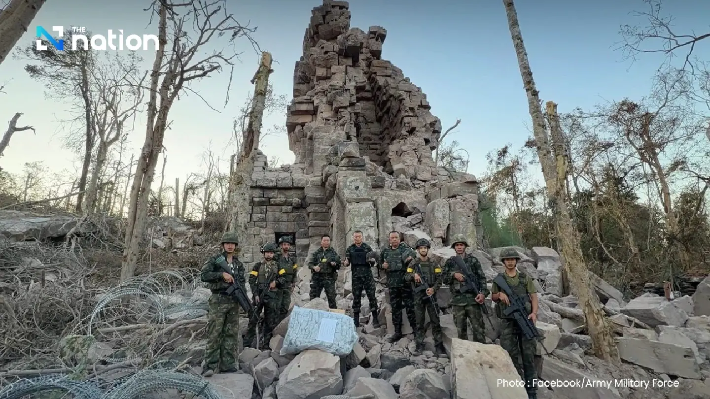 Boonsin delivers supplies to troops at Ta Kwai Temple