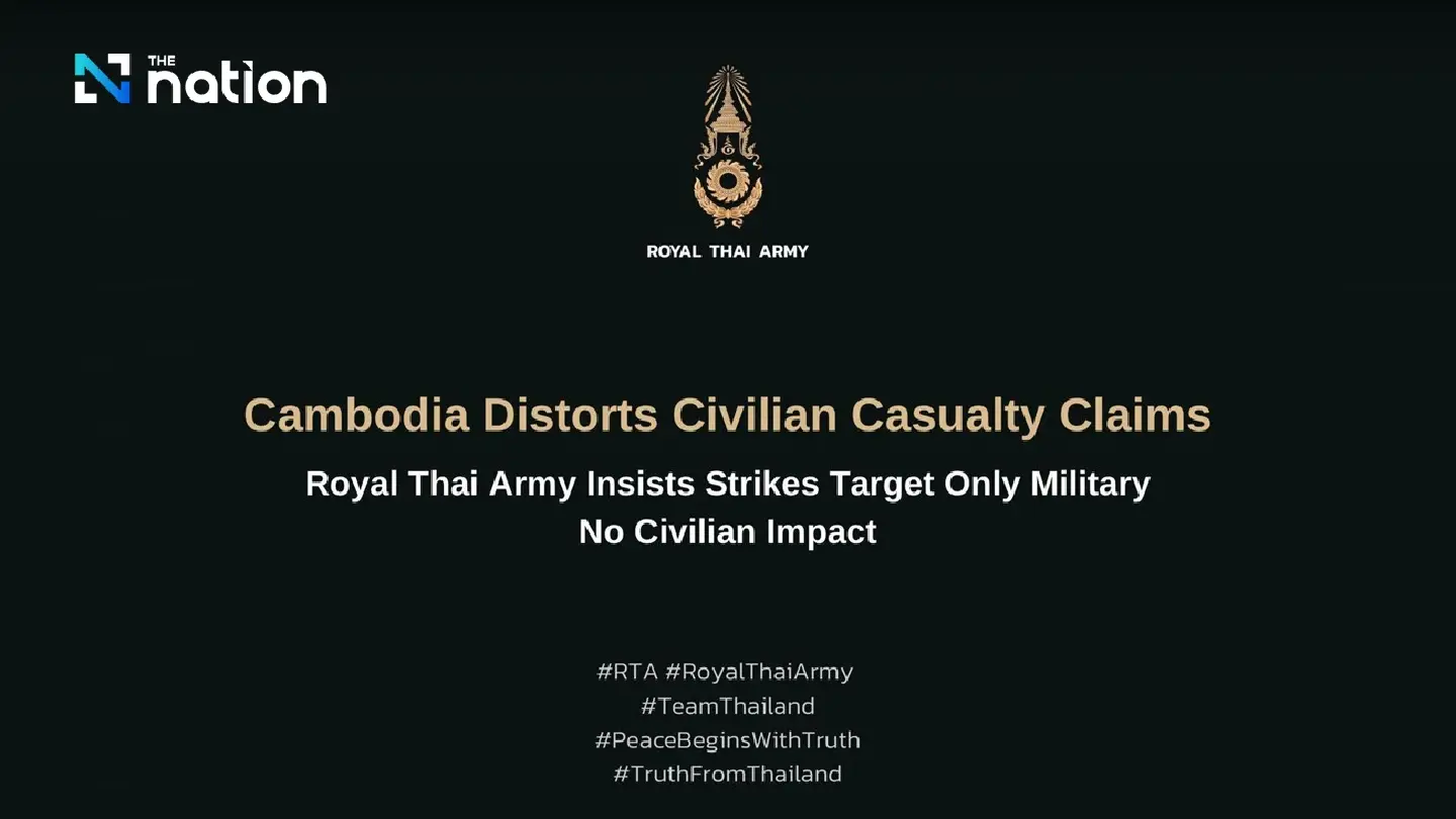 Thai army rejects Cambodia’s ‘war crimes’ claim as blame game