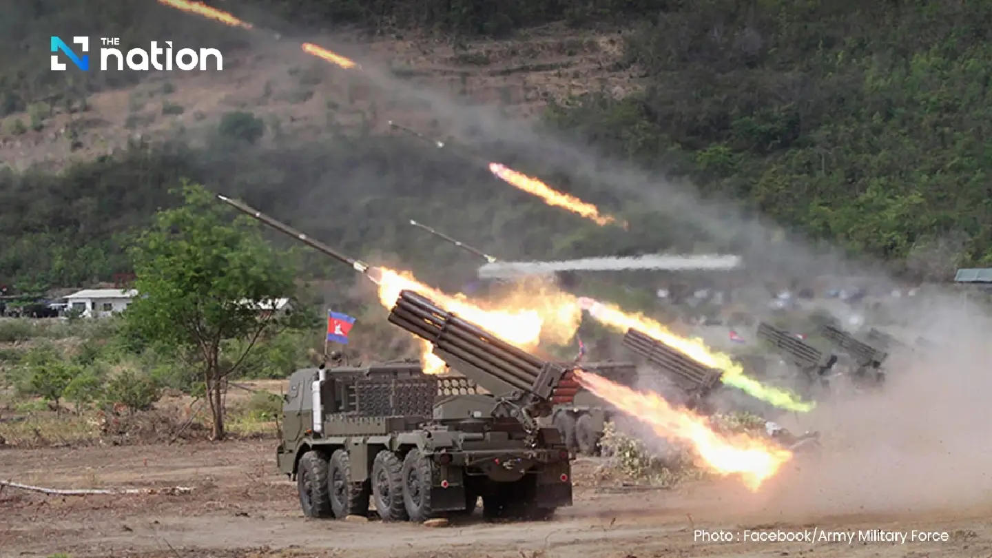 Cambodia fires BM-21 rockets at four Thai border areas, Second Army hits back to defend sovereignty