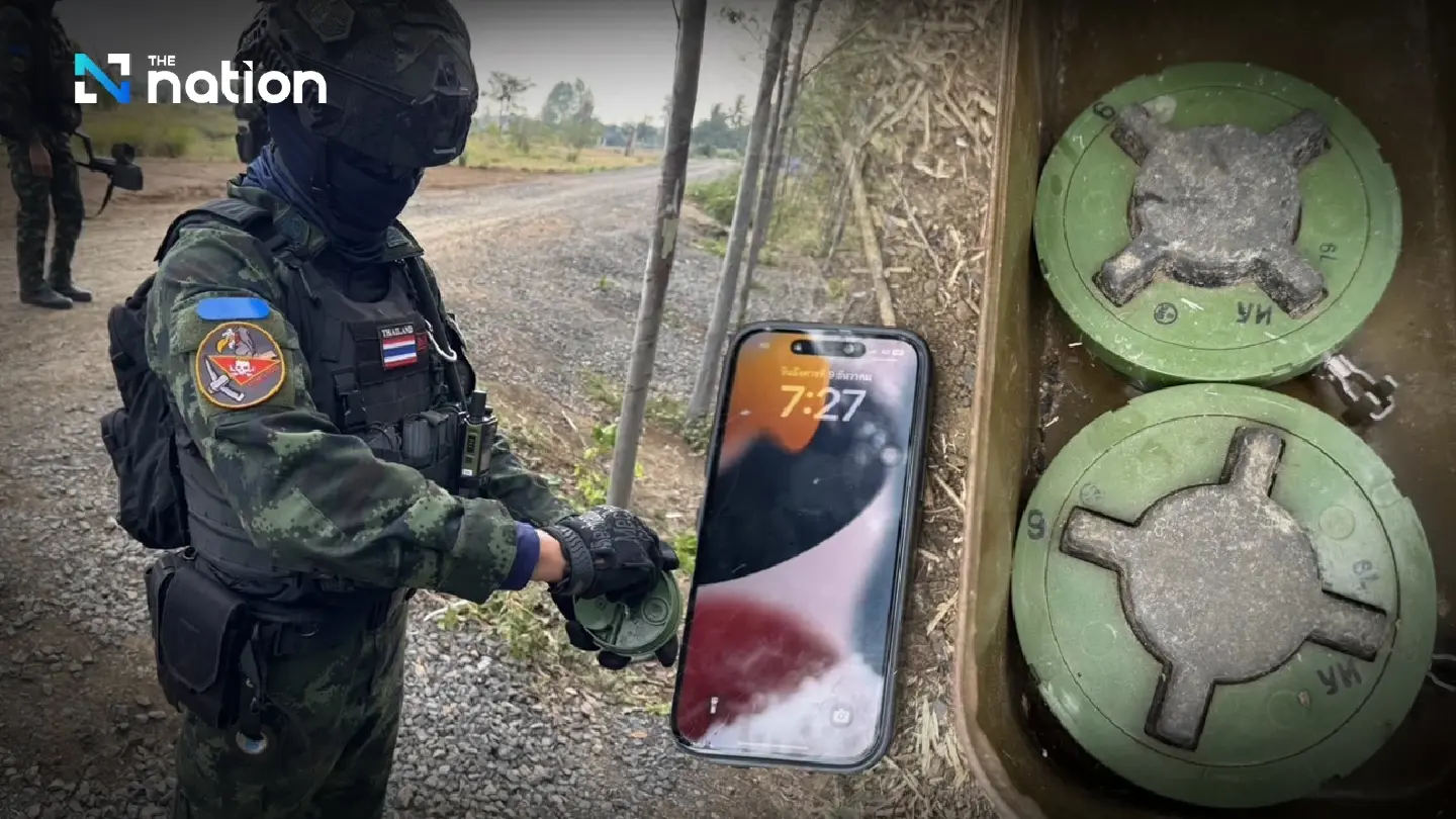 Thailand cites new PMN-2 landmines as evidence of Cambodian threat at Nong Ya Kaew Thailand cites new PMN-2 landmines as evidence of Cambodian threat at Nong Ya Kaew