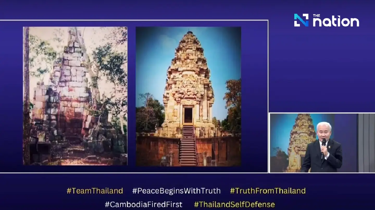 Fine Arts chief says Prasat Ta Kwai can be restored despite severe battle damage